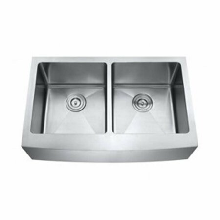 RAZOREDGE Apron Double Bowl Kitchen Sink 35.375 x 22 x 10 in. RA3202176